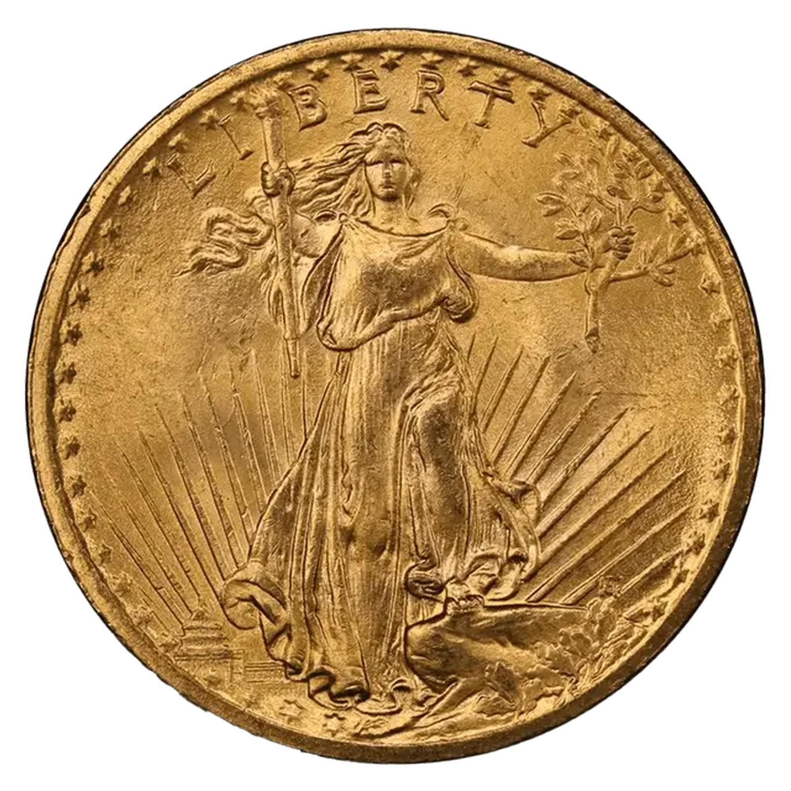 Moneda de Oro de 20 Dólares Estadounidenses - MS-63 NGC - St. Gaudens Double